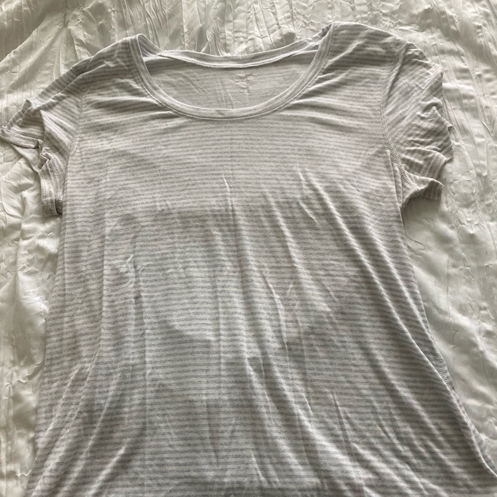 Activewear Striped Workout Top